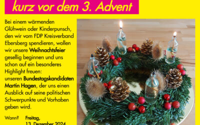 Weihnachtsfeier des FDP Kreisverband Ebersberg